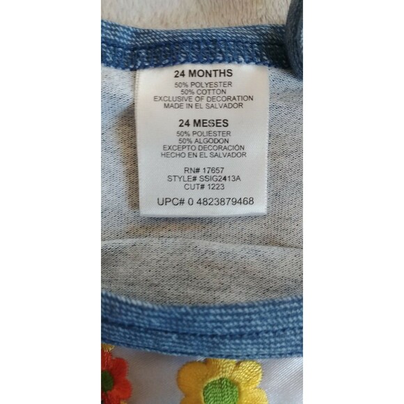 Dress 24 months Girls baby toddler Summer clothing denim sleeveless sundress - Picture 2 of 2